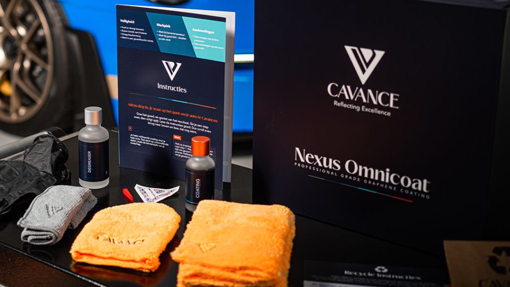 productkit van de Cavance Nexus Omnicoat uitgestald